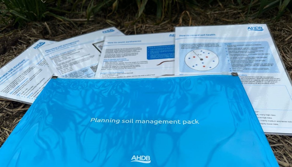 Planning soil management pack spread out on the ground